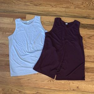 Old Navy Stripe Mesh Tie Back Athletic Active Go Dry Tank Both Size Small